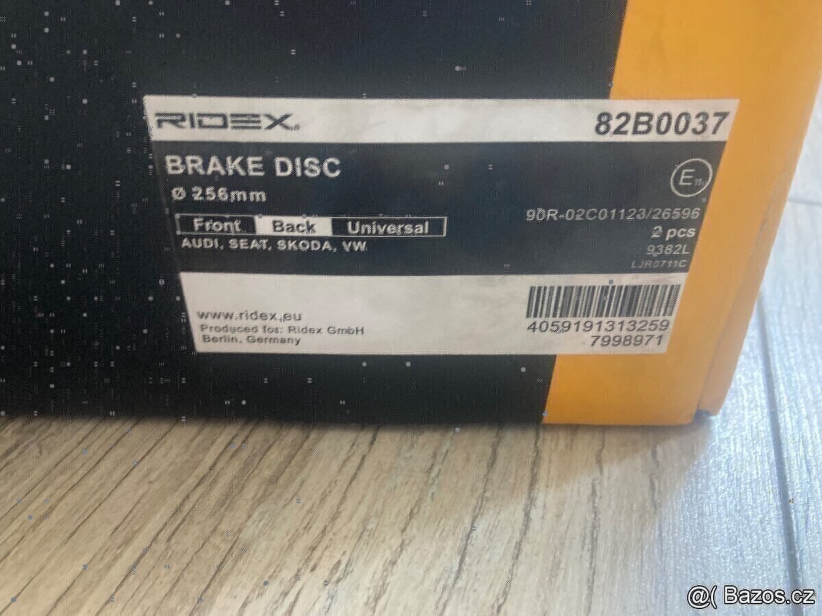 Nové kompletní zadní brzdy (kotouče + destičky) VAG group - 4