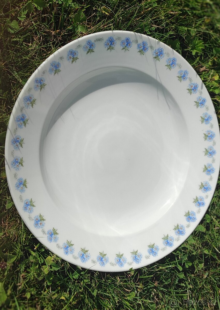 Retro porcelánová mísa, podnos, polévkovou mísu - 4