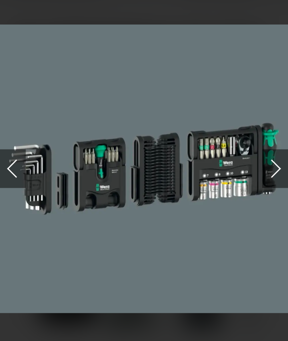 Sada náradia WERA tool-check modular set 1 - 4