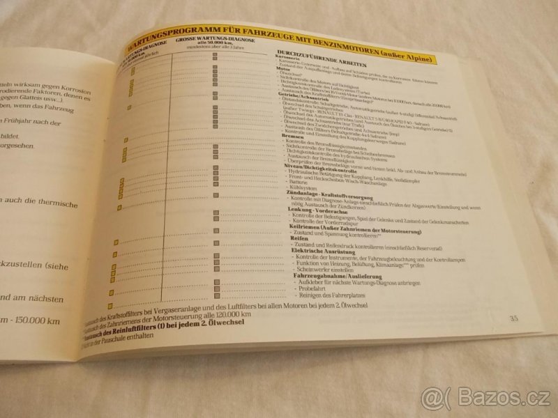 RENAULT --- servisní knížka - 4