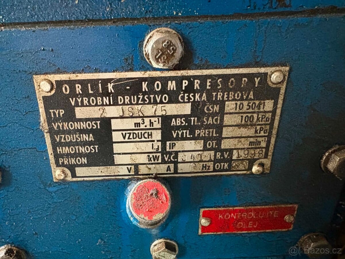 Kompresor Orlík 2JSK75 _ 300l _ 7,5 kW - 4