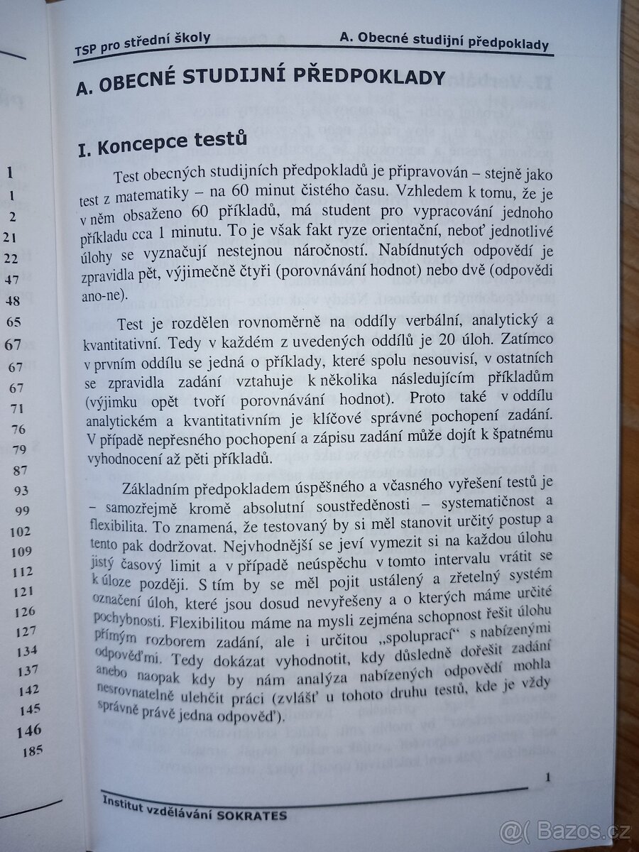 Testy studijní předpokladů pro střední školy - 4