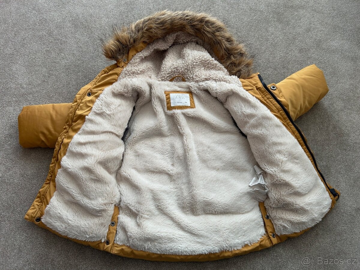 Dětská zimní bunda ZARA, vel. 104cm (3-4 roky) - 4
