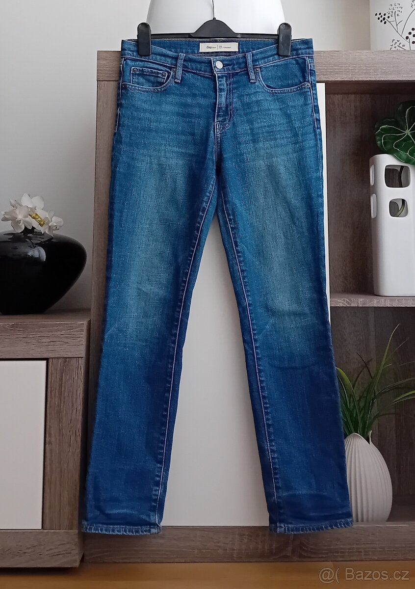 GAP dámské džíny Real Straight vel. M - 4