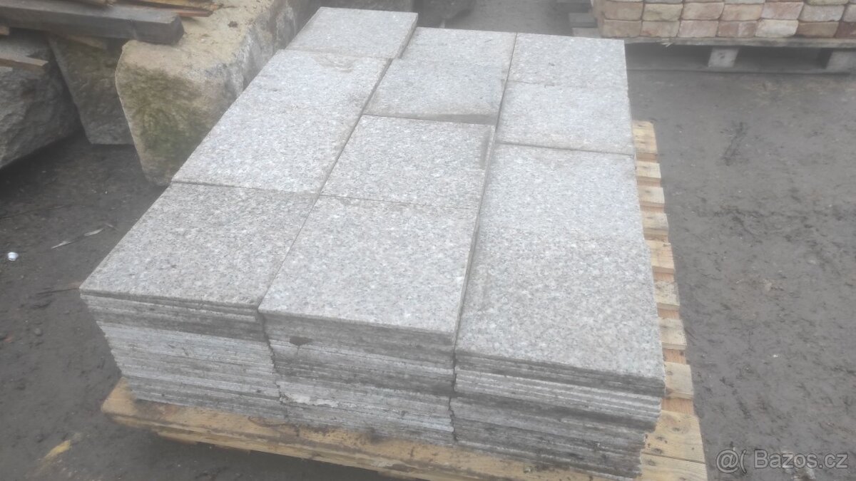 Kamenná dlažba, žulová dlažba, žulový obklad, 29,5 m2 - 4