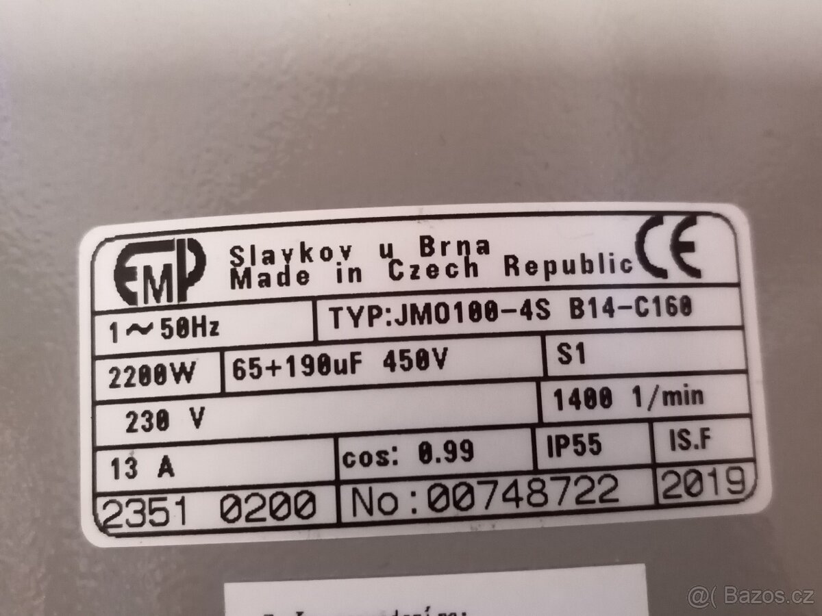 Motor 2,2 kW 1400 ot jednofázový - 4
