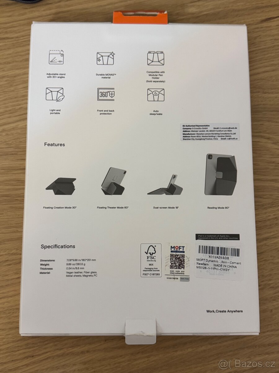 Magnetický kryt na iPad Pro M4 11" MOFT dynamic folio - 4