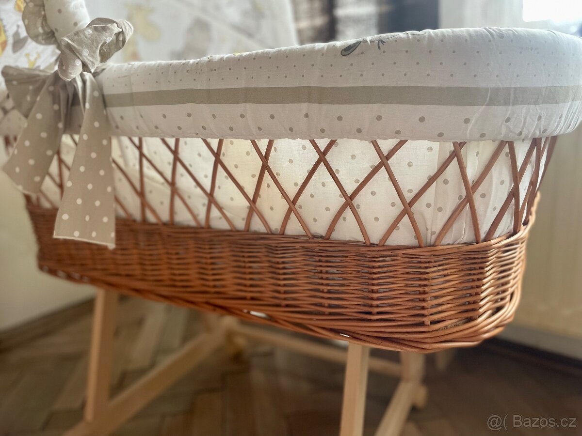 Proutěný koš na miminko - 4