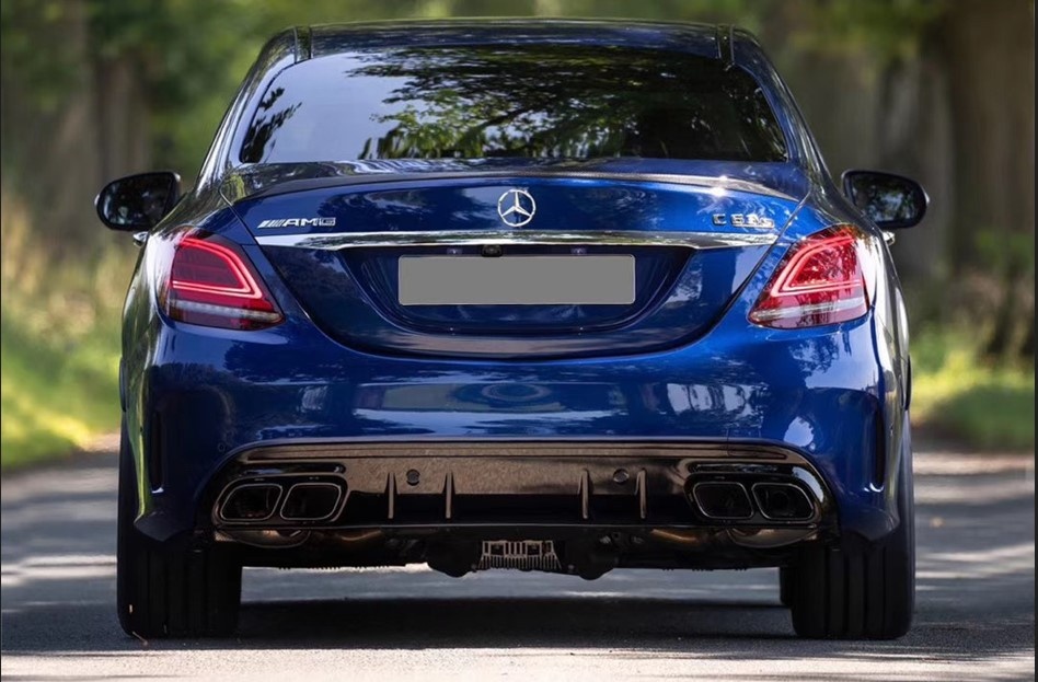 Difuzor C63 look na Mercedes C W205 - černý lesk - 4