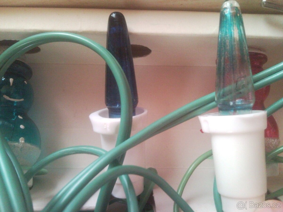 VÁNOČN SVĚTÝLKA retro SNEHULIAK ZLATOKOV - 4