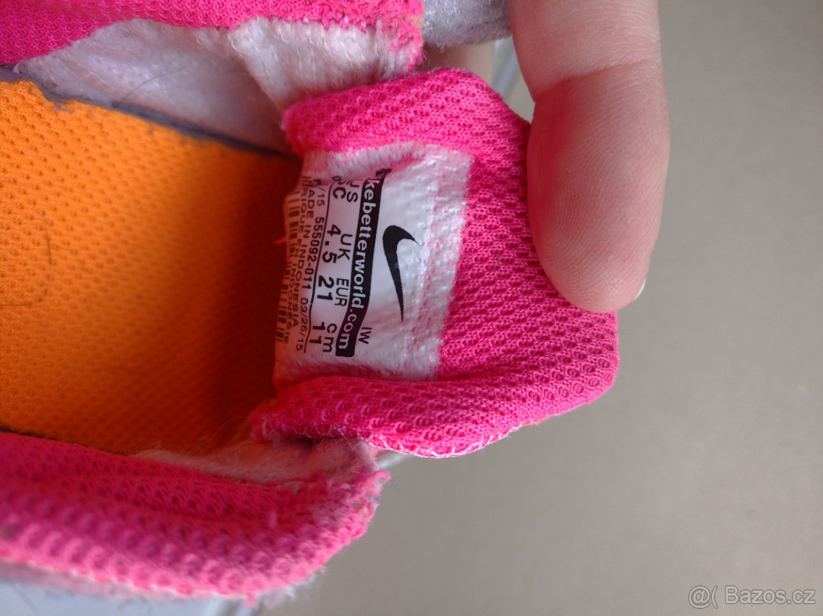 Nike tenisky růžové vel. 20/21 - 4