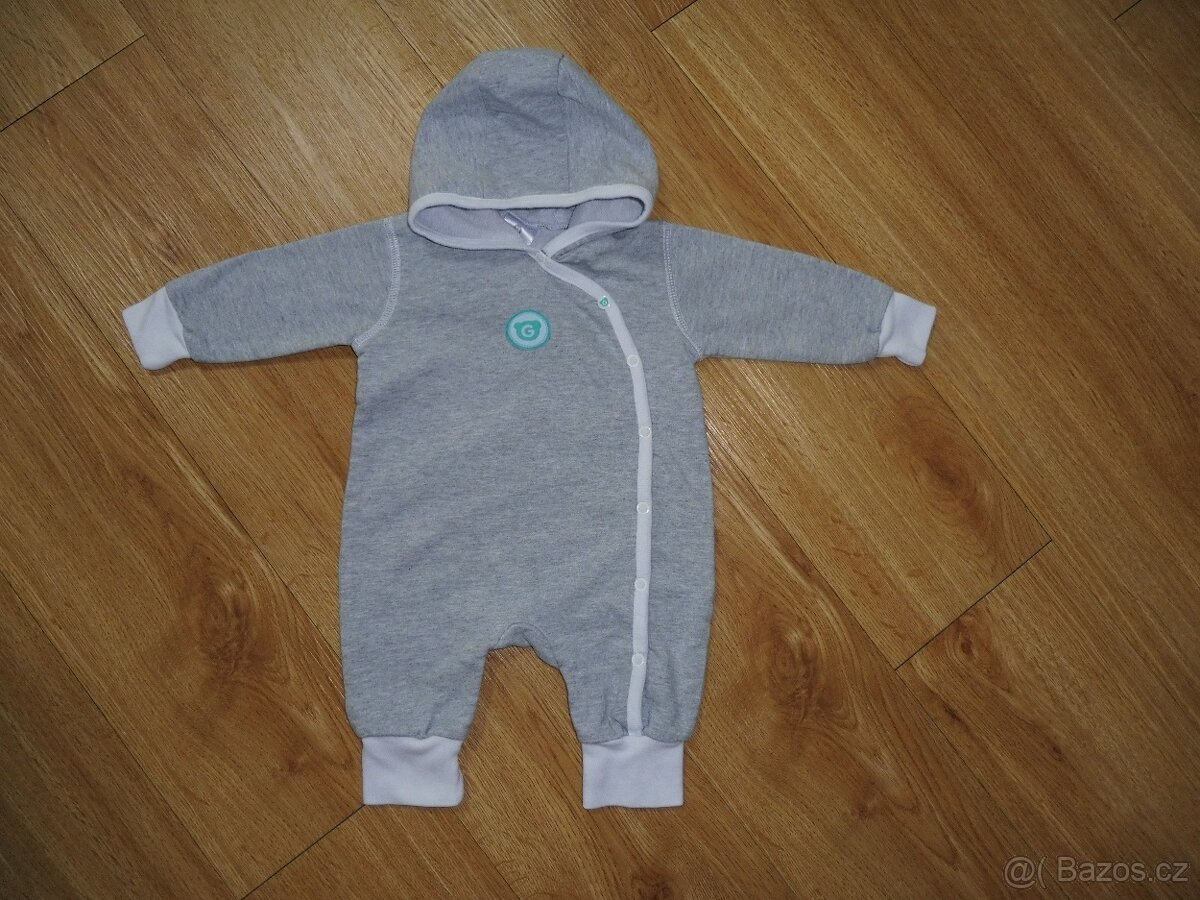 Tepláčky, mikinky a teplákový overal H&M vel. 56 - 4