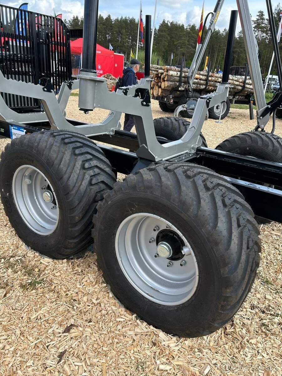 Přívěs na přepravu dřeva Trejon Multiforest MF1202 s jeřábem - 4