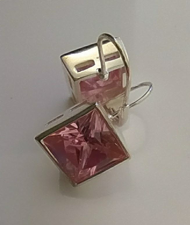 Stříbrné náušnice (925/1000) - český punc - 4