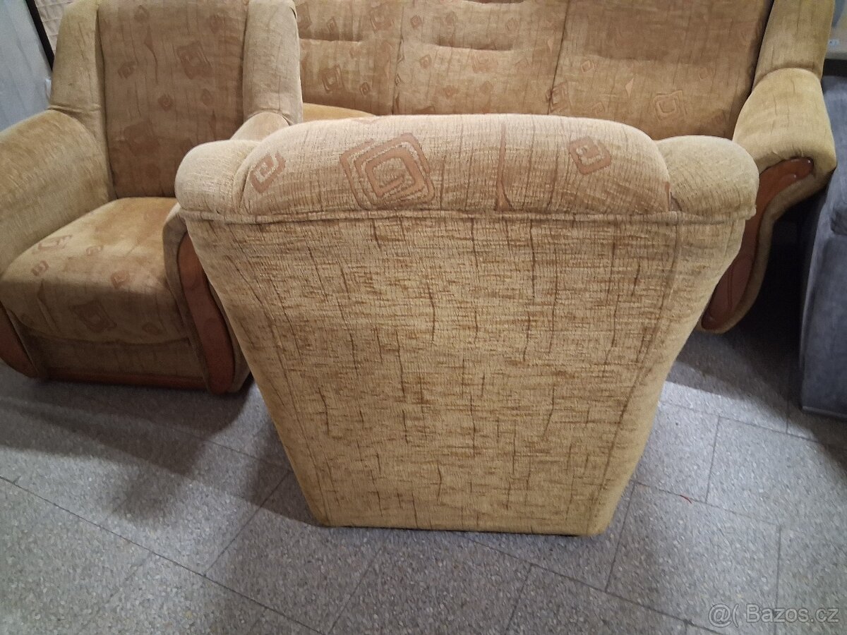 Sedaci souprava 3+1+1 rozkládací - 4