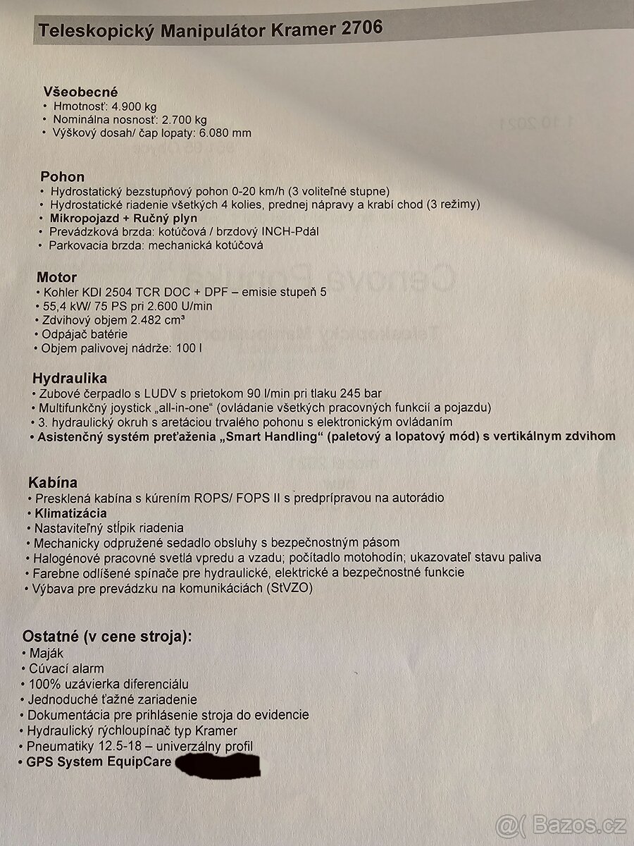 Kramer nakladac manipulator manitou merlo JCB traktor - 4