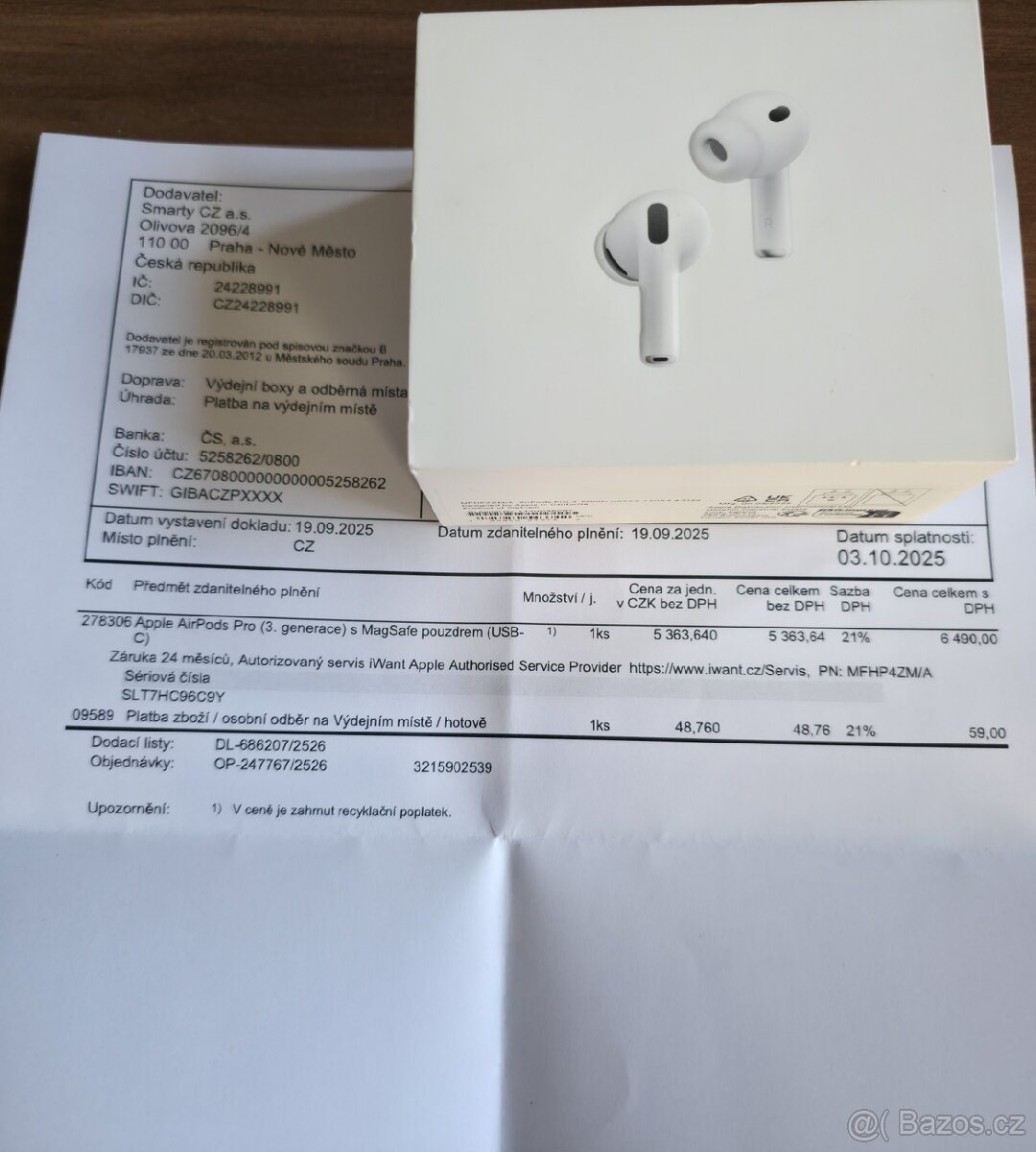 Prodám Apple Airpods Pro 3 - 4