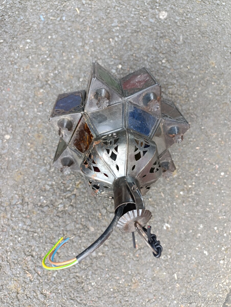 Starožitná Marocká lampa. - 4