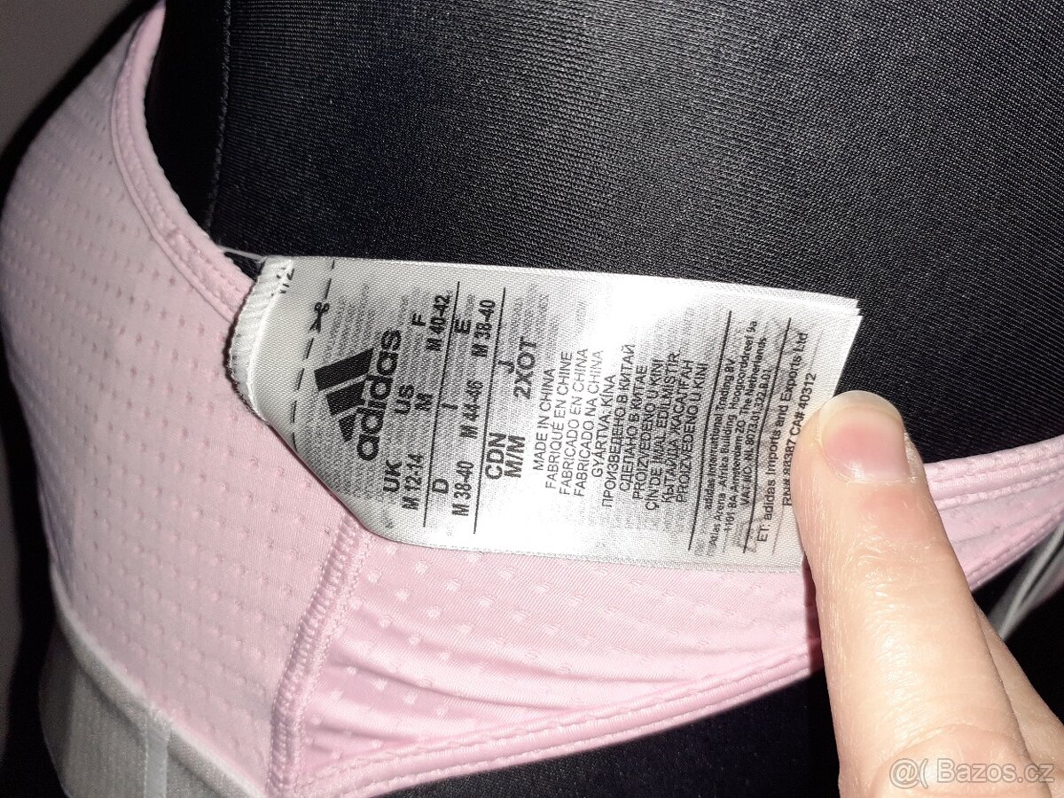 nová růžová sportovní podprsenka Adidas vel.M (38-40) - 4