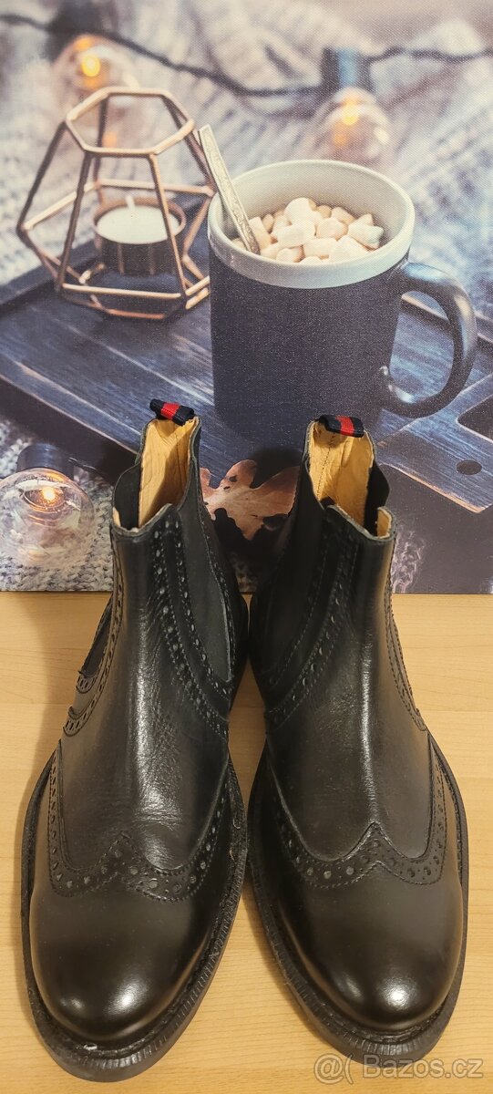 Kožené kotníkové boty - 4