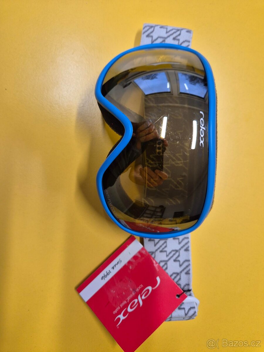 Detska lyzarska helma + nove bryle, velikost S/M - 4