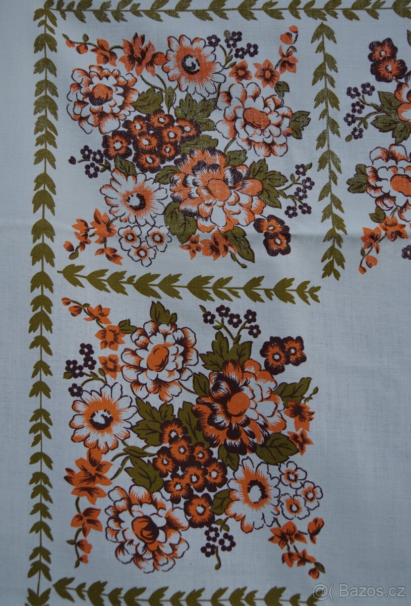 Retro ubrus květinový - 4