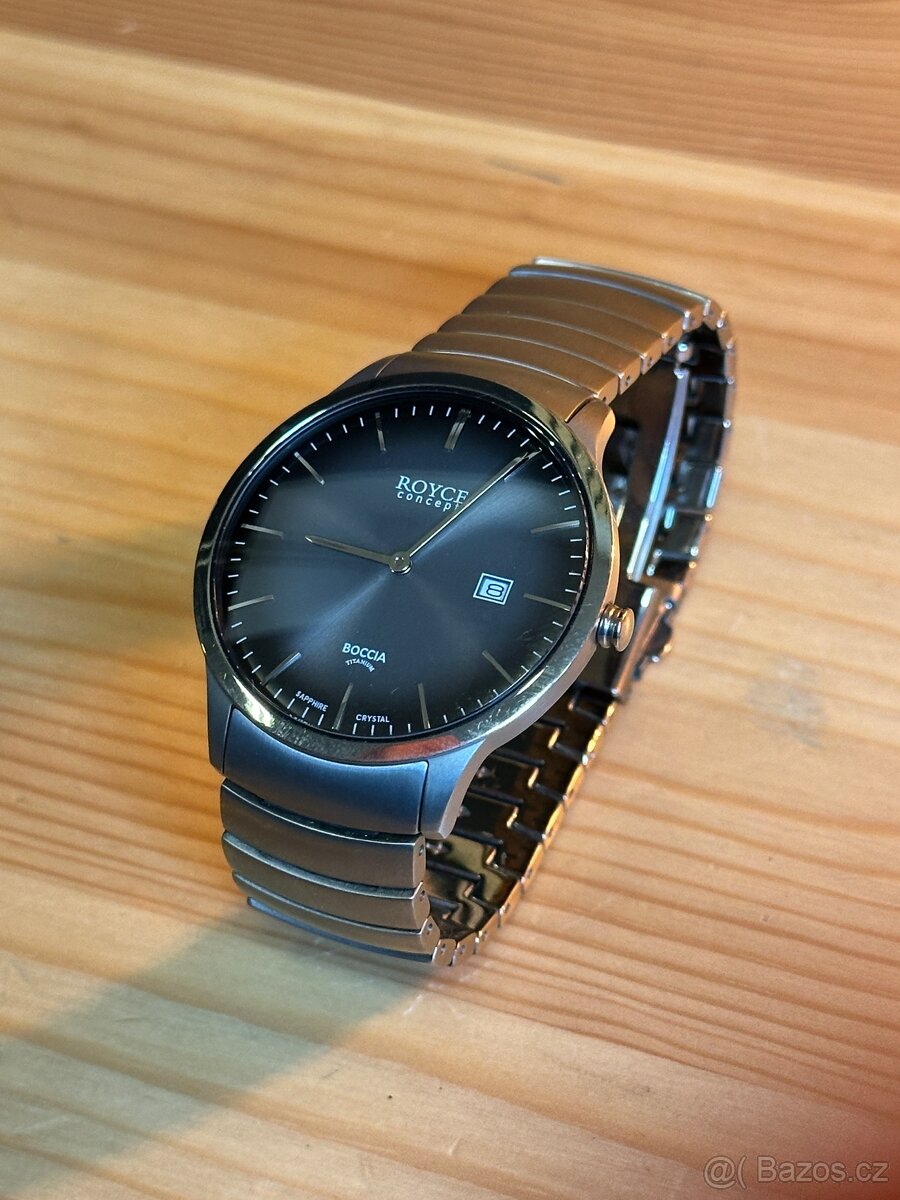 Pánské hodinky BOCCIA TITANIUM Černá - 4