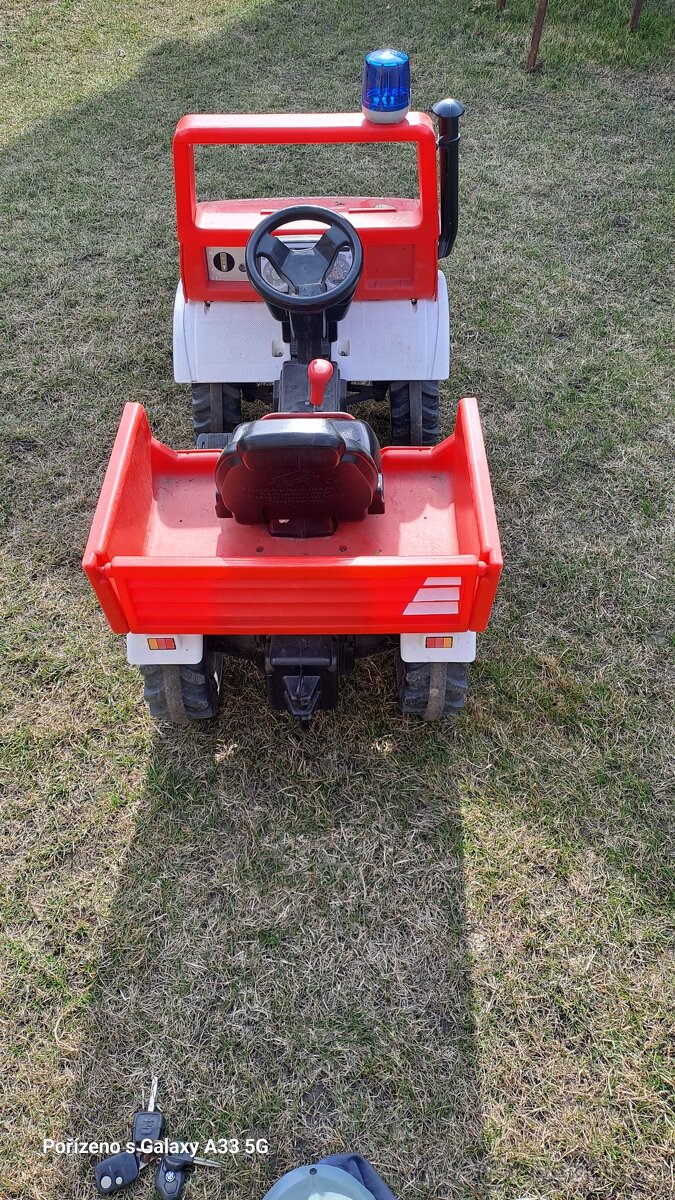 Šlapací hasičské auto Unimog - 4