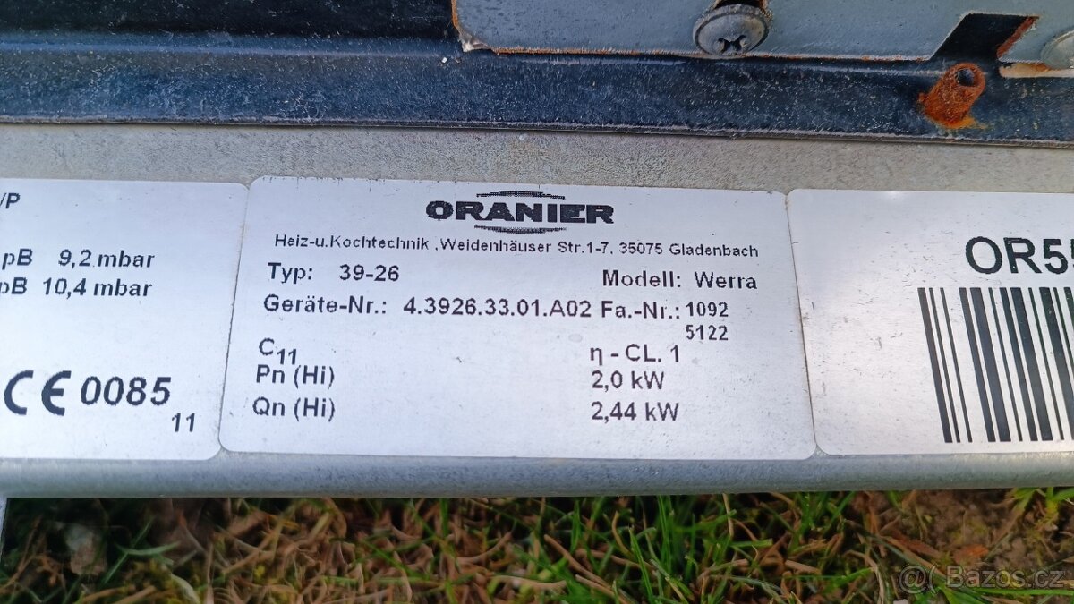 Plynové topidlo 2 Kw - 4