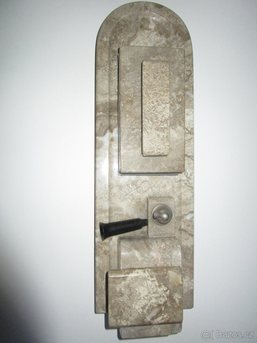 Mramorový kalamář, těžítko - 4