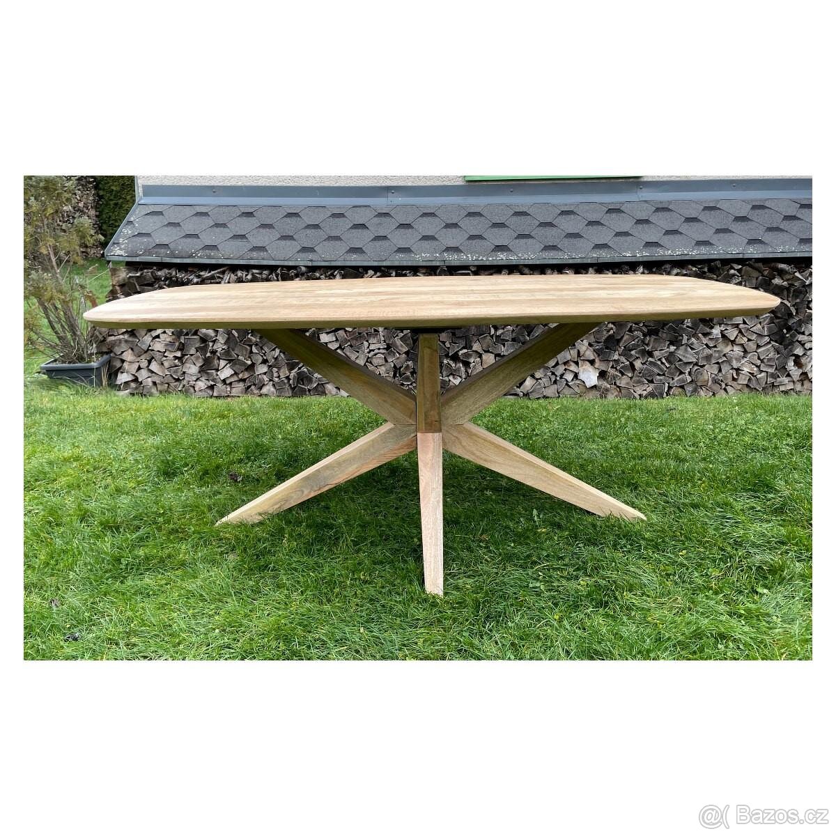 Masivní jídelní stůl Mango – 180 cm - 4