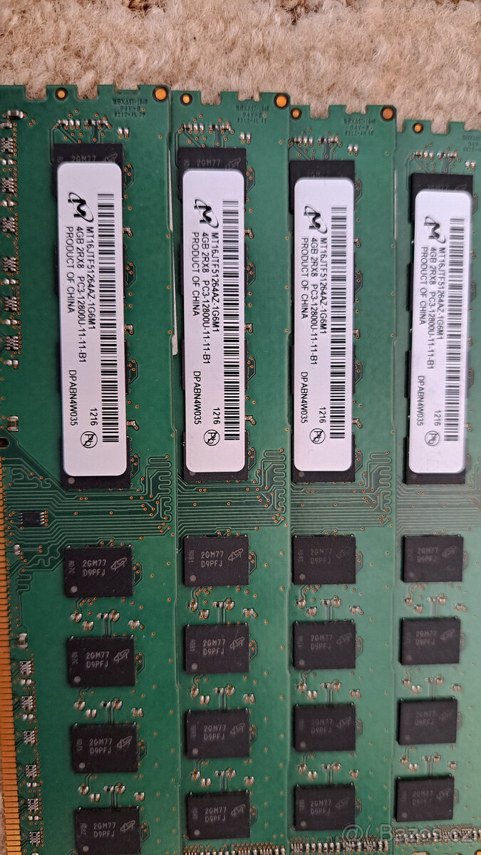Micron DDR3 16GB 1600MT/s - 4
