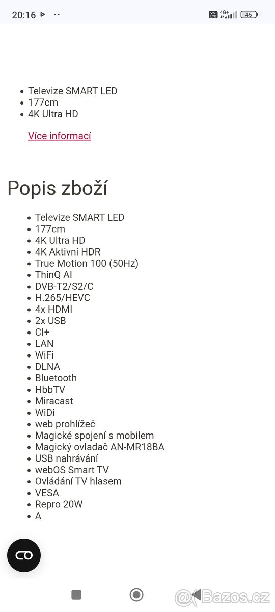 Lg televize - 4