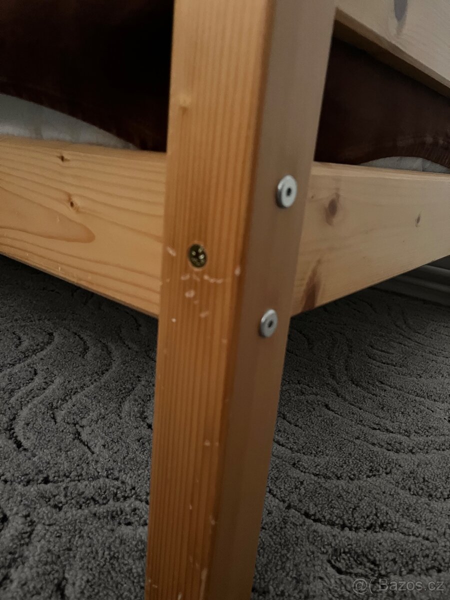 Jednolůžková postel s matrací - 4