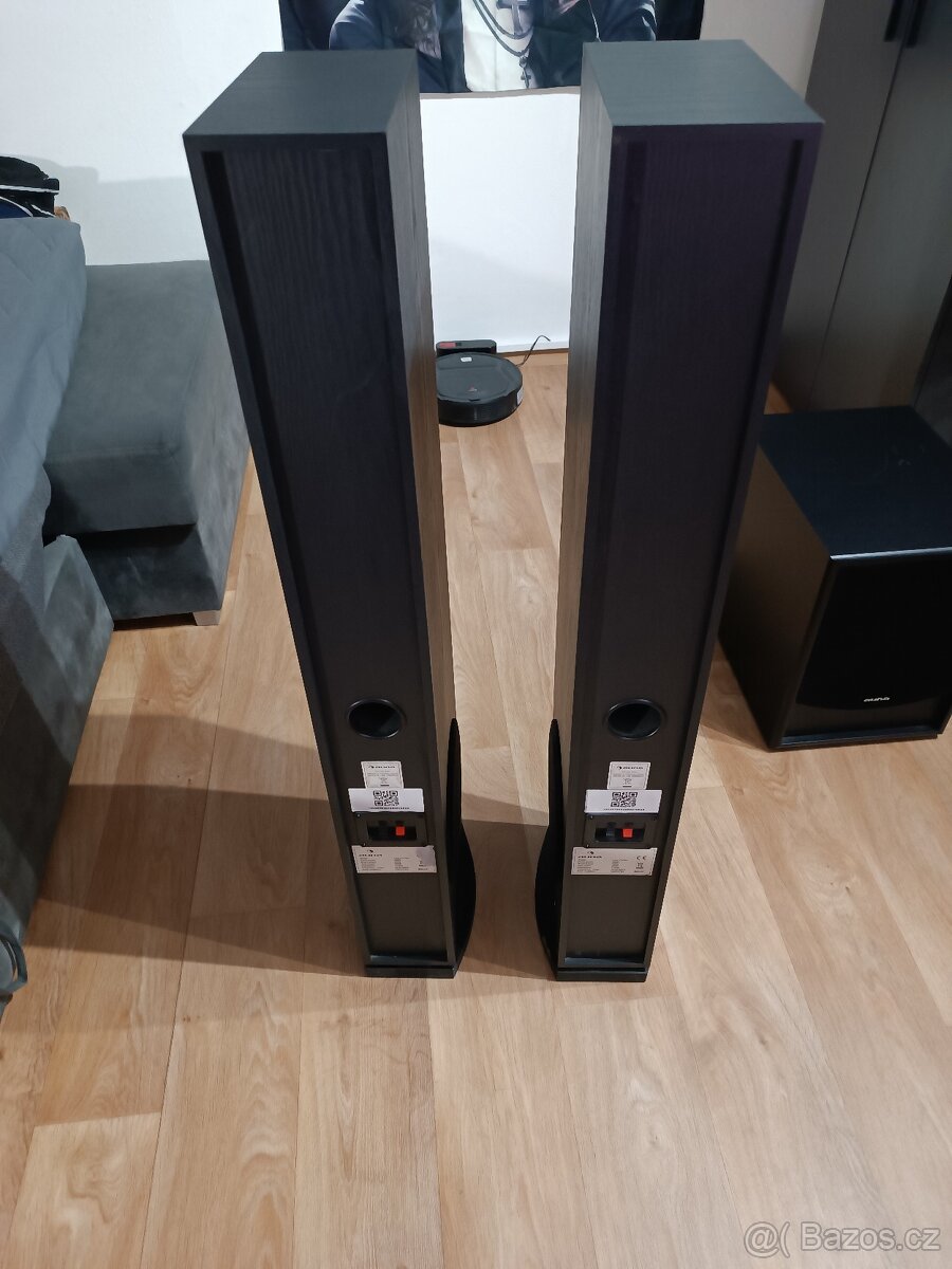 Auna Line 4707 + subwoofer + střed. repro AQ Tango 81 - 4