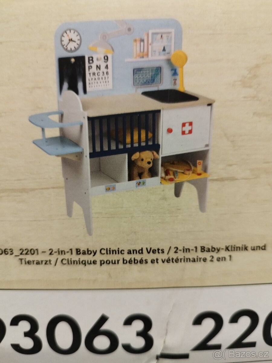Dřevěná dětská klinika pro zvířátka 2 v 1 dětský lékař - 4