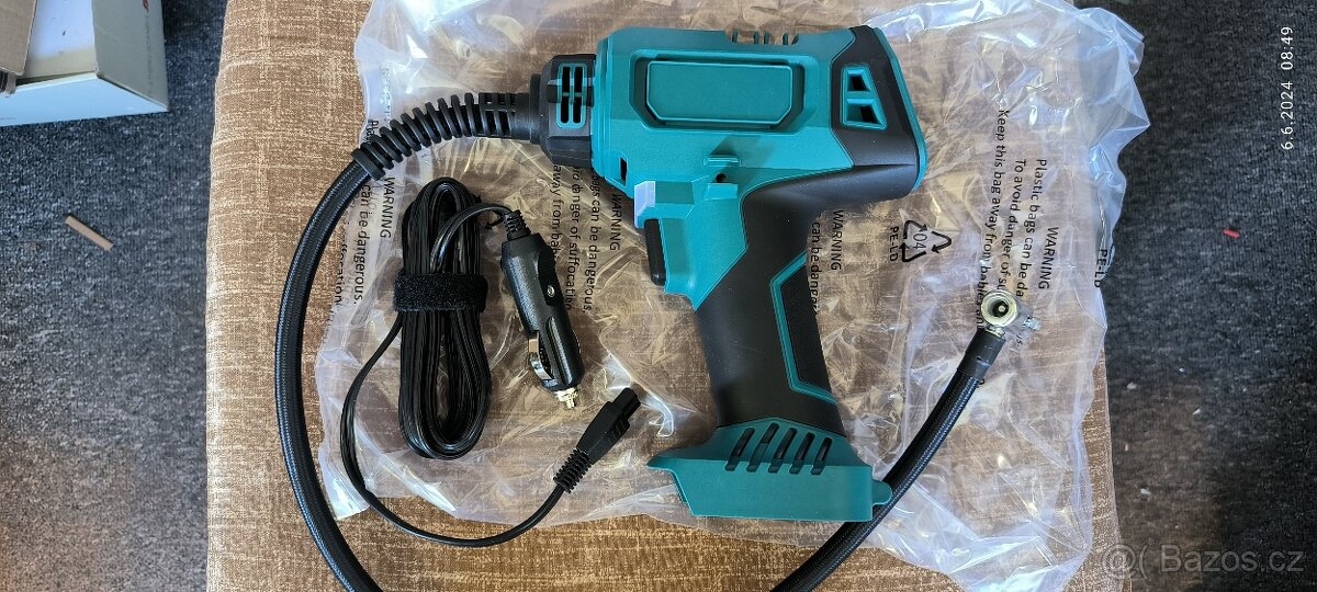 Přenosný kompresor pro Makitu baterie 18V i napájení z 12V - 4