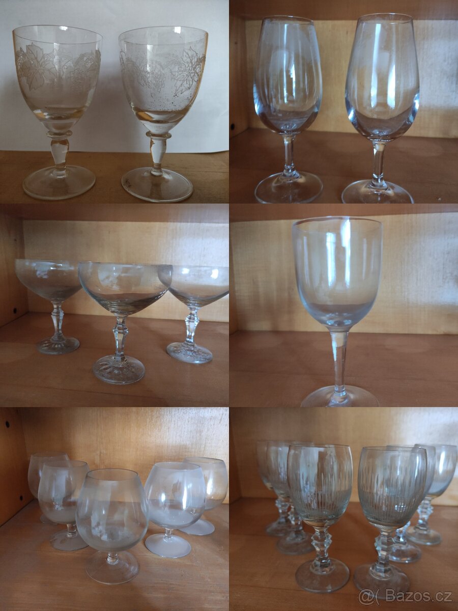 Různé sklenice, koňakovky ... - 4