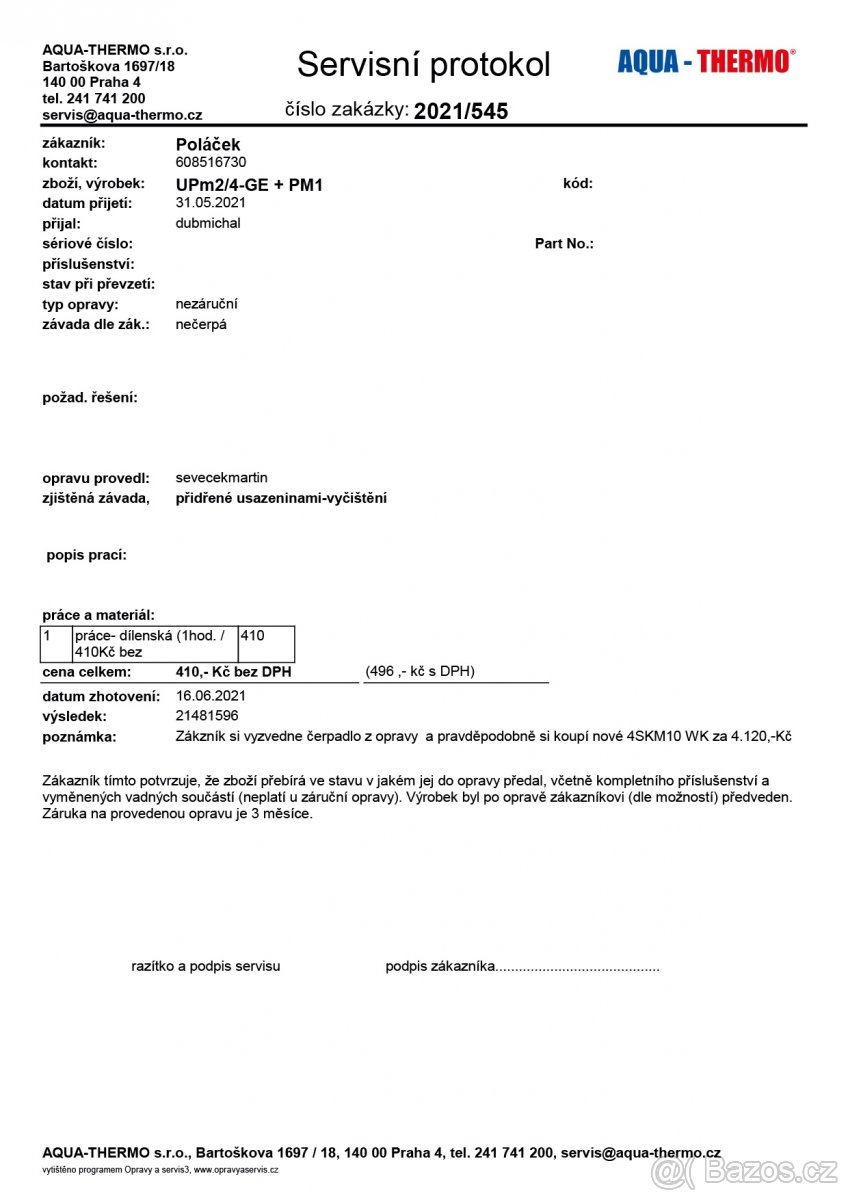 Pedrollo UPm 2/4-GE 230V s plovákem - 4