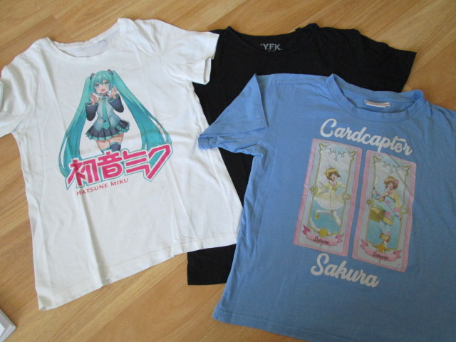 Trička kr.rukáv 3ks ANIME vel. 146/152 - 4