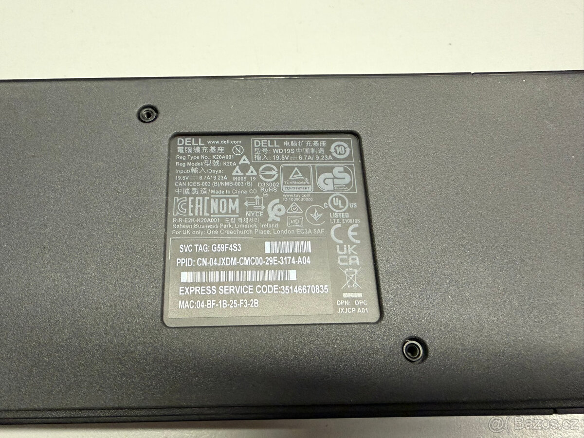 Dokovací stanice Dell K20A + napájecí adaptér 130W - 4