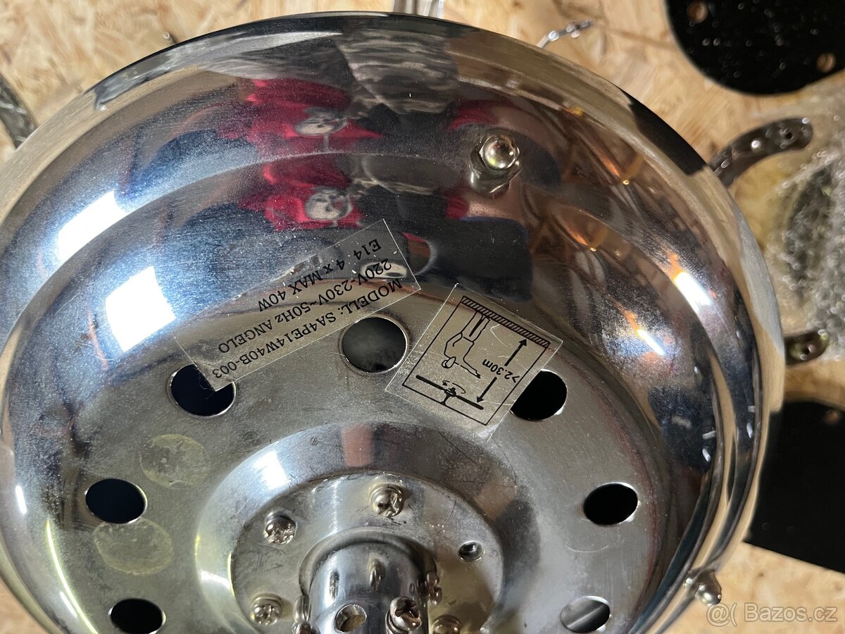 Stropní ventilátor s osvětlením - 4