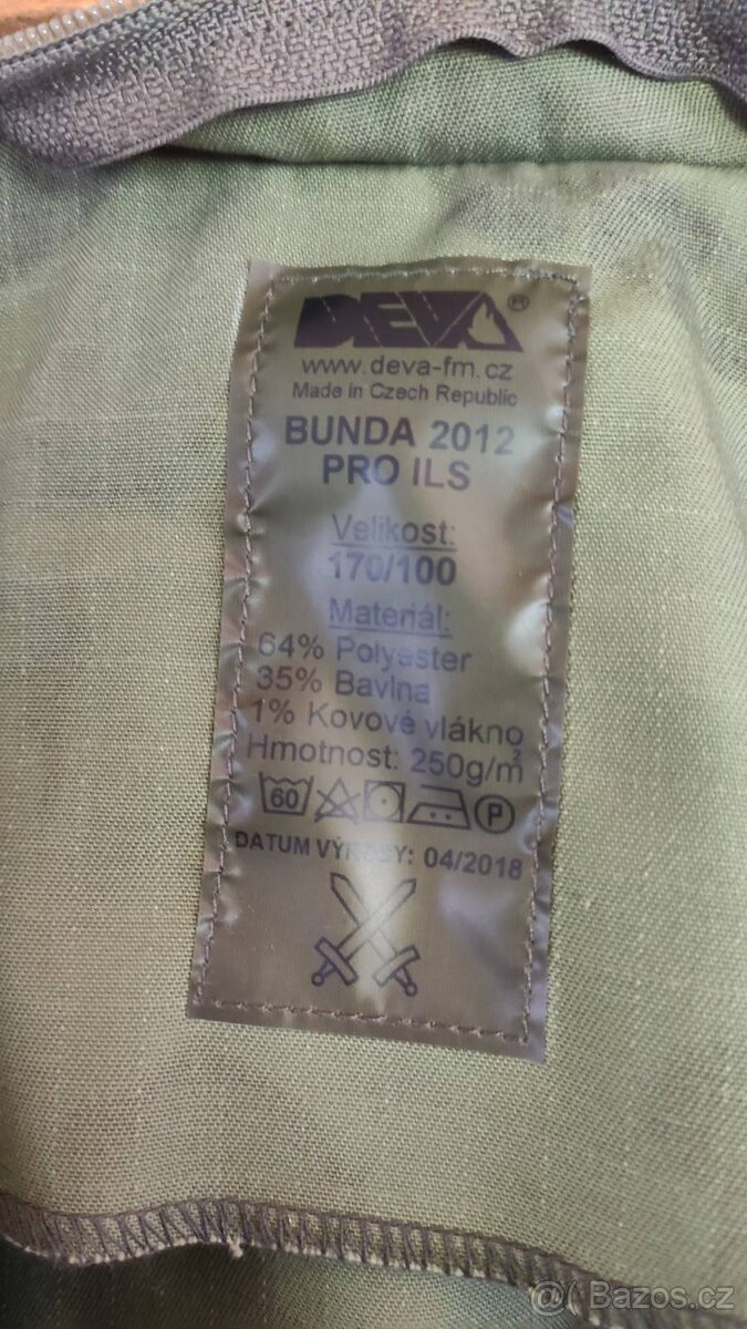 Prodám vojenské bundy 3ks - 4