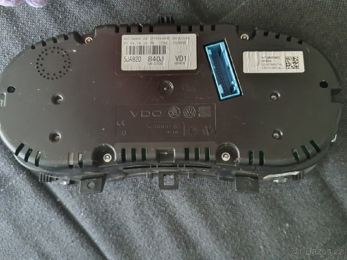 5JA920840A Panel pristroju Škoda Rapid - 4
