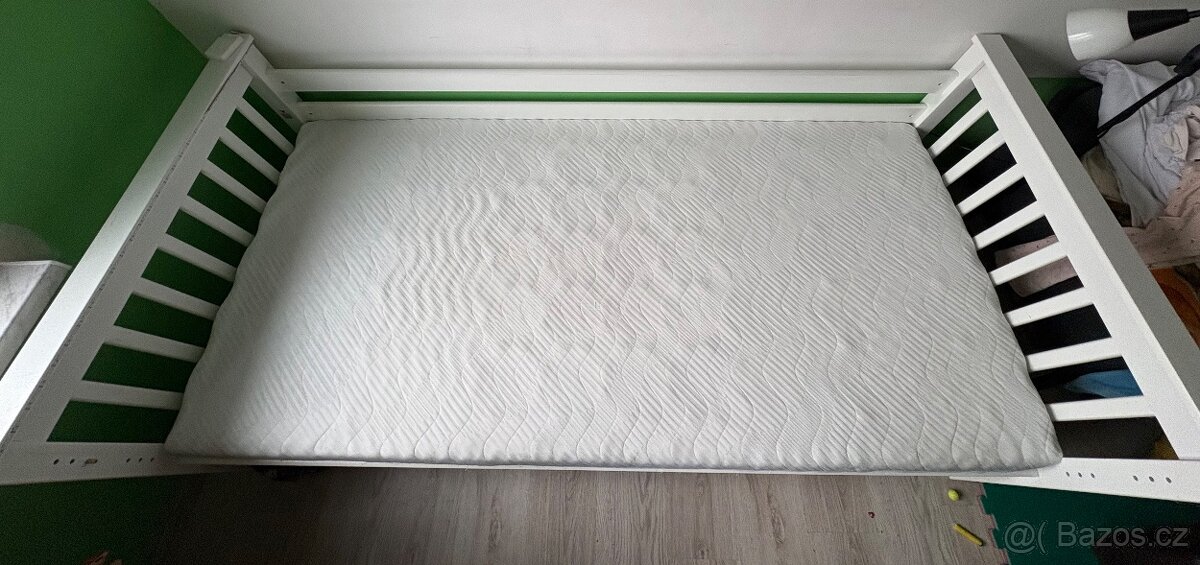 Bílá palanda / 2 samostatné postele – Kompletní set - 4