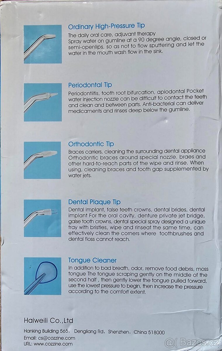 COZZINE ústní masážní irigátor zdravý život začíná od zubů - 4