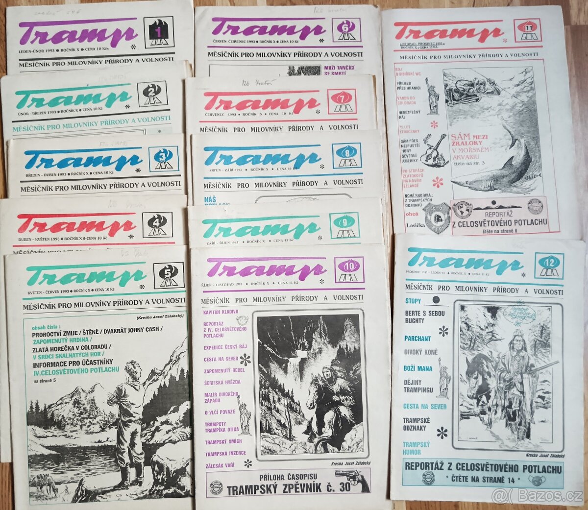Časopisy Tramp 1996, 1991,1971, 1995, 1991, 1998. - 4