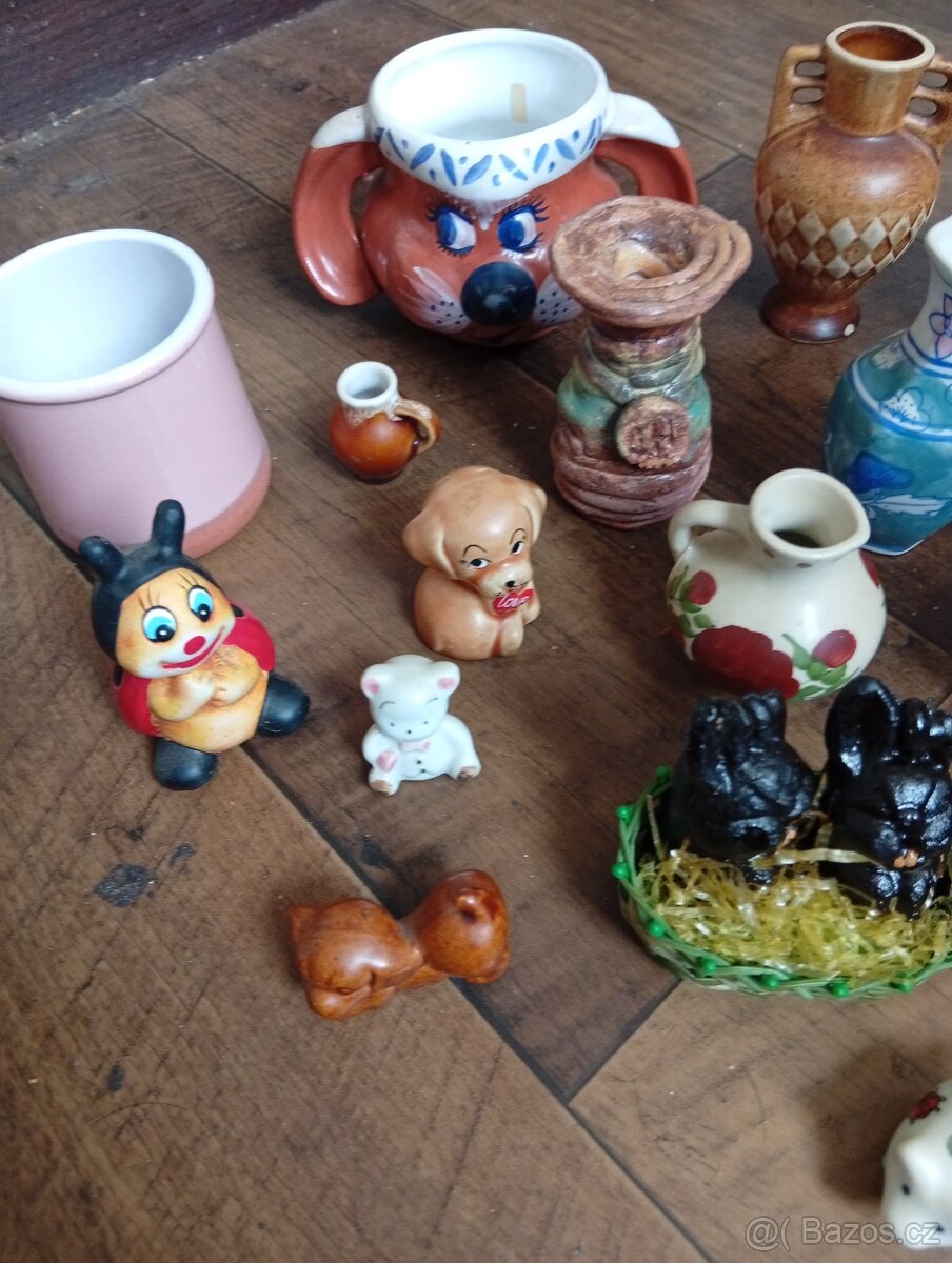 Keramika,sloni, různé keramické drobnosti - 4