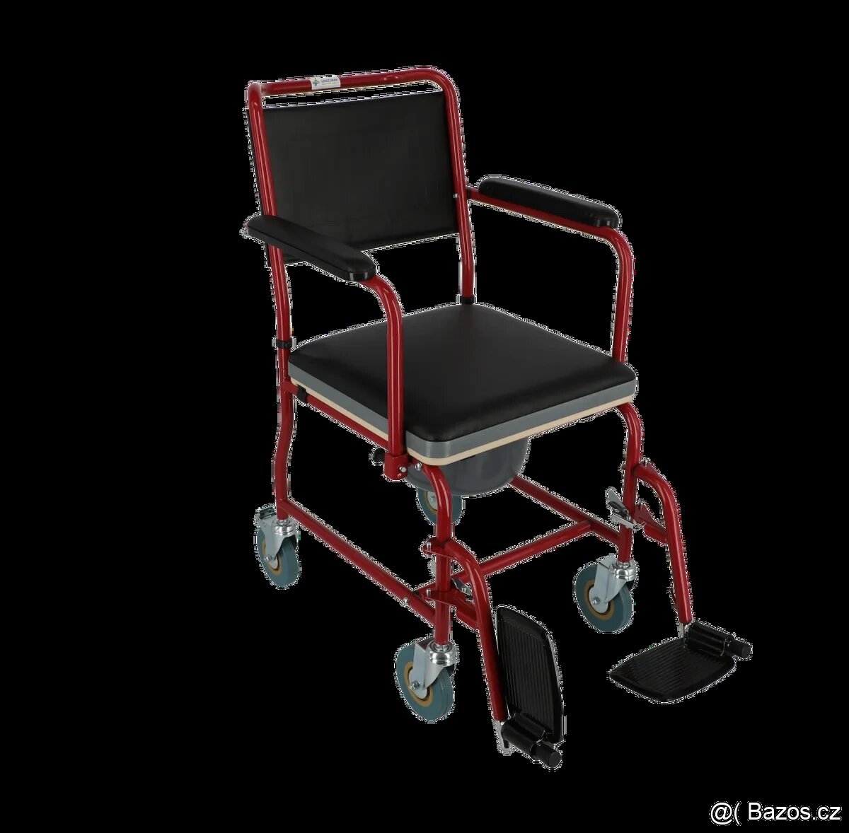 Pojízdné toaletní křeslo (zánovní) - >> VÝHODNÁ CENA - 4