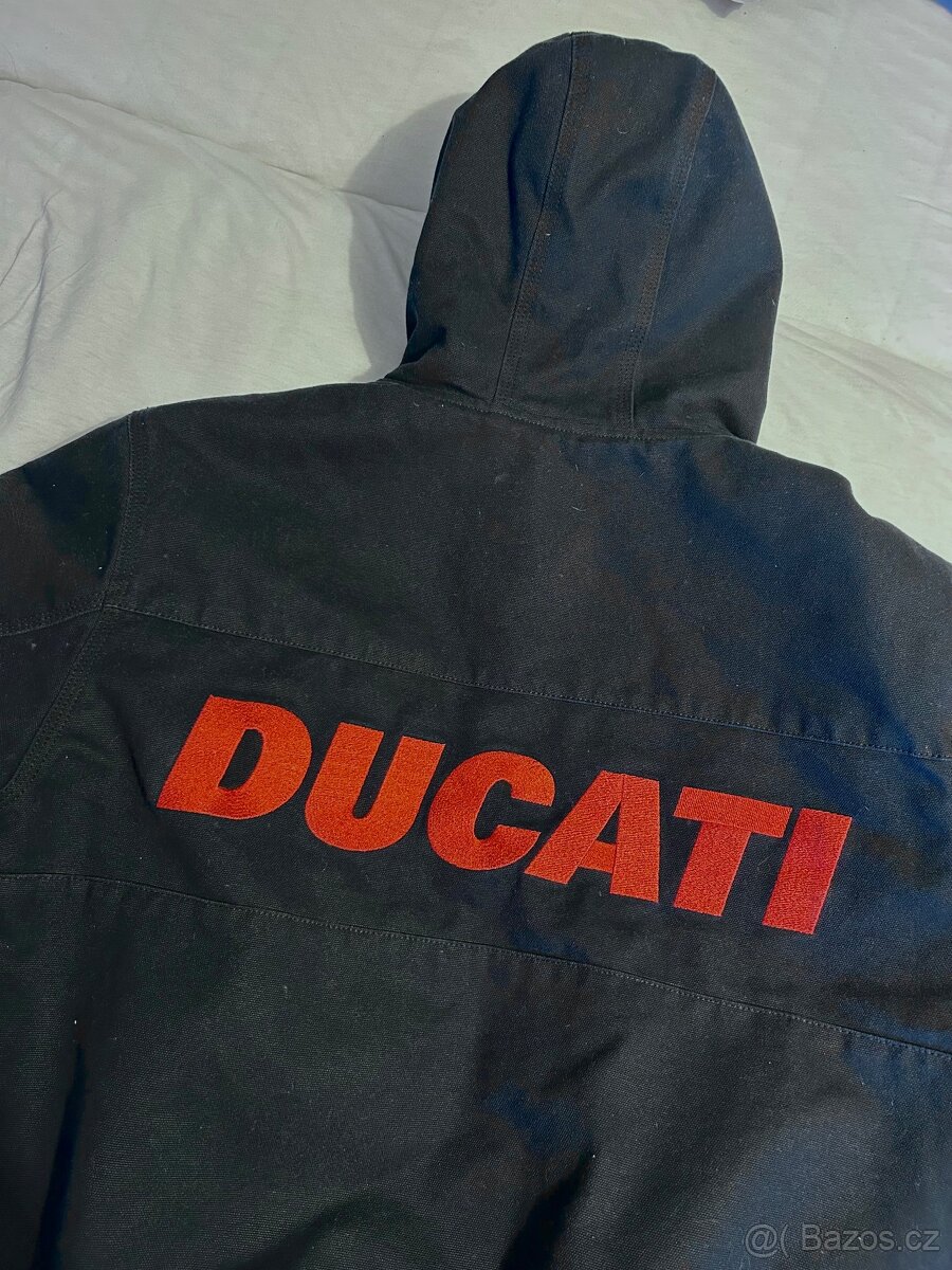 Ducati Supreme bunda s kapucí černá vel. M - 4